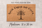 Speak Friend Doormat, Natural Coir, Funny Welcome Mat (Latex Backing)
