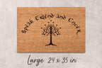 Speak Friend Doormat, Natural Coir, Funny Welcome Mat (Latex Backing)