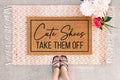 Funny Door Mat: Cute Shoes Design (Coir with Latex Backing)