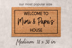 Grandparents Welcome Mat: Custom Coir Doormat (Personalized Design)