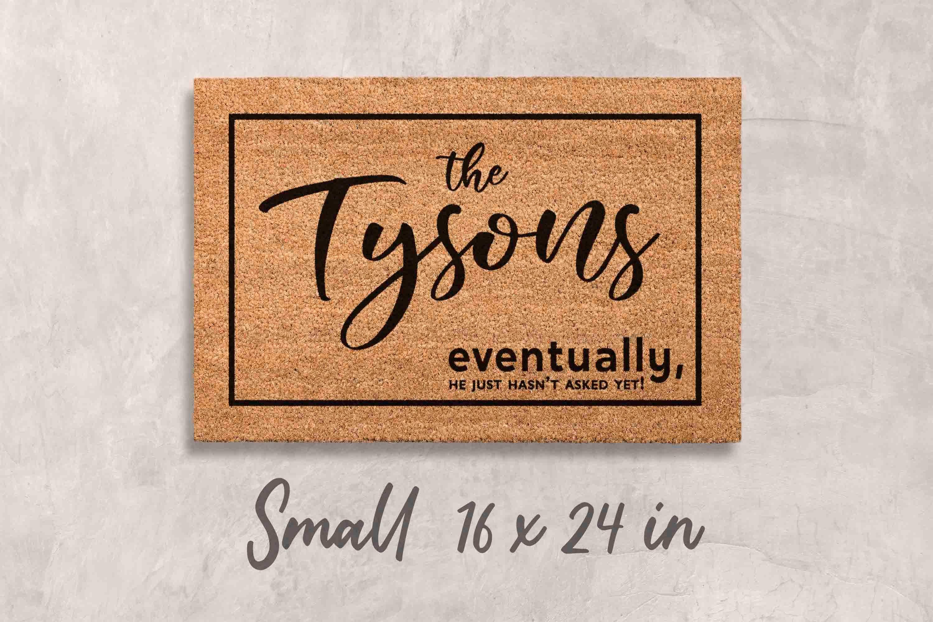 Personalized Couples Doormat: Custom Last Name Newlywed Welcome Mat