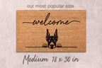 Doberman Welcome Mat - Funny Dog Lover Gift, Coir