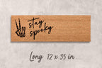 Halloween Doormat: Stay Spooky Design - Natural Coir Fiber