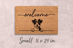 Jack Russell Terrier Doormat, Natural Coir, Funny Welcome Mat (Latex Backing)