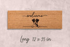 Jack Russell Terrier Doormat, Natural Coir, Funny Welcome Mat (Latex Backing)