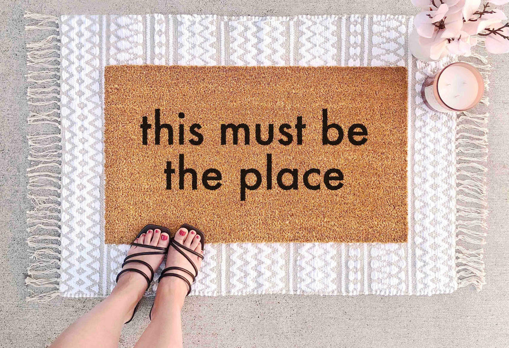 Funny Welcome Doormat, Natural Coir (New Home, Latex Backing)