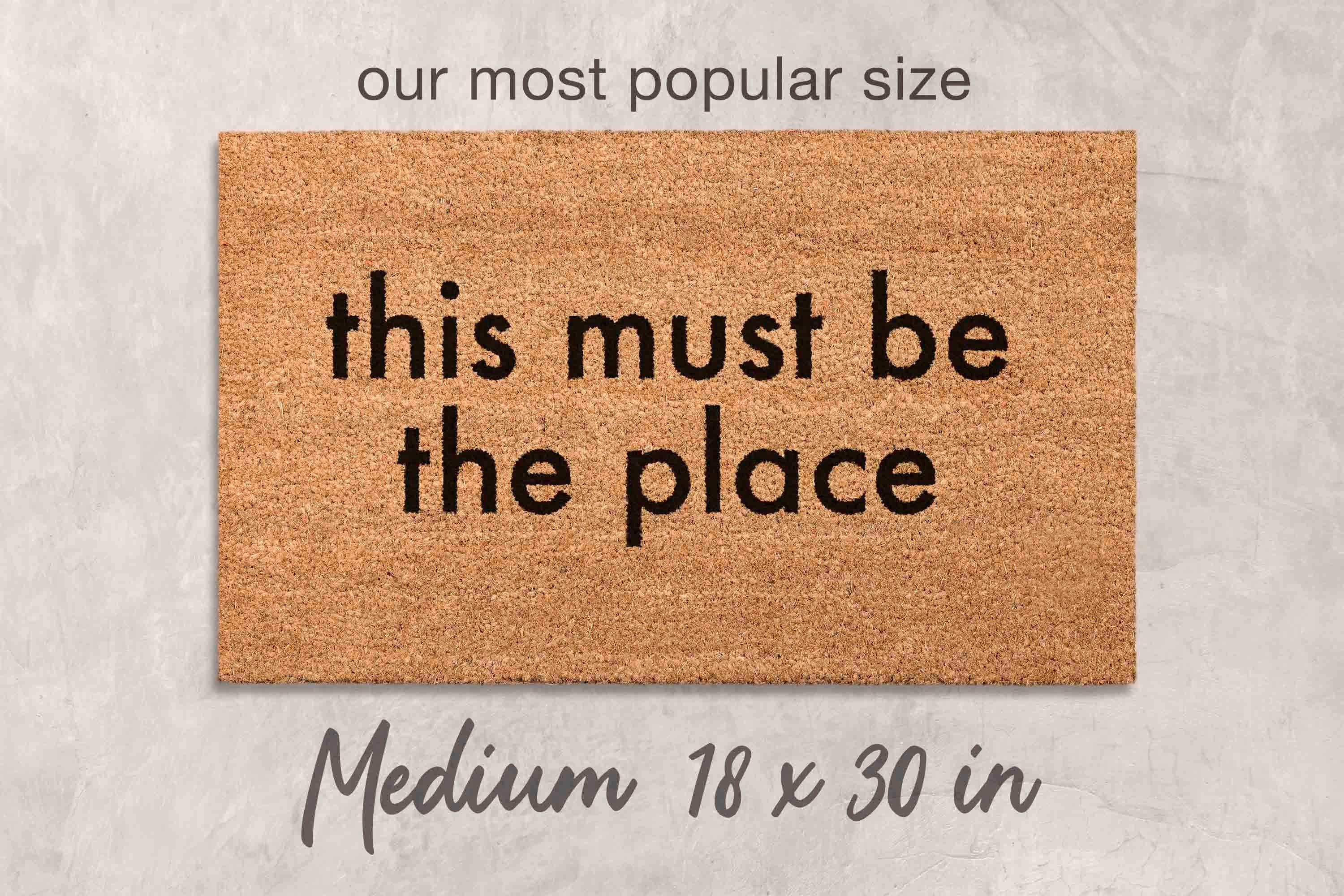 Funny Welcome Doormat, Natural Coir (New Home, Latex Backing)