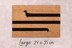 Funny Dachshund Doormat - Dog Mom Welcome Mat, Natural Fiber
