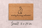 Funny Easter Bunny Doormat - Natural Coir with Latex Backing