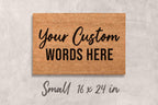 Personalized Door Mat: Custom Family Name (Natural Coir, Latex)