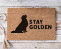 Funny Golden Retriever Doormat - Custom Dog Lover Welcome Mat