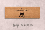 Husky Dog Doormat, Natural Coir Welcome Mat (Latex Backing)