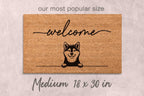 Shiba Inu Door Mat: Cute Dog Design (Natural Coir, Latex)