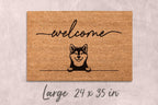 Shiba Inu Door Mat: Cute Dog Design (Natural Coir, Latex)