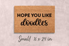 Doodle Doormat: Unique Dog Owner Gift (Natural Coir, Latex)