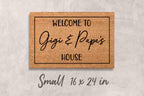 Grandparents Welcome Mat, Personalized Coir Doormat (Custom Name)