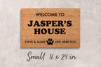 Custom Dog Welcome Mat: Personalized Name Doormat (Coir, Latex)