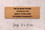 Funny Extended Warranty Doormat: Coir Welcome Mat