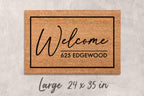 Custom Address Doormat - Personalized Natural Fiber Welcome Mat