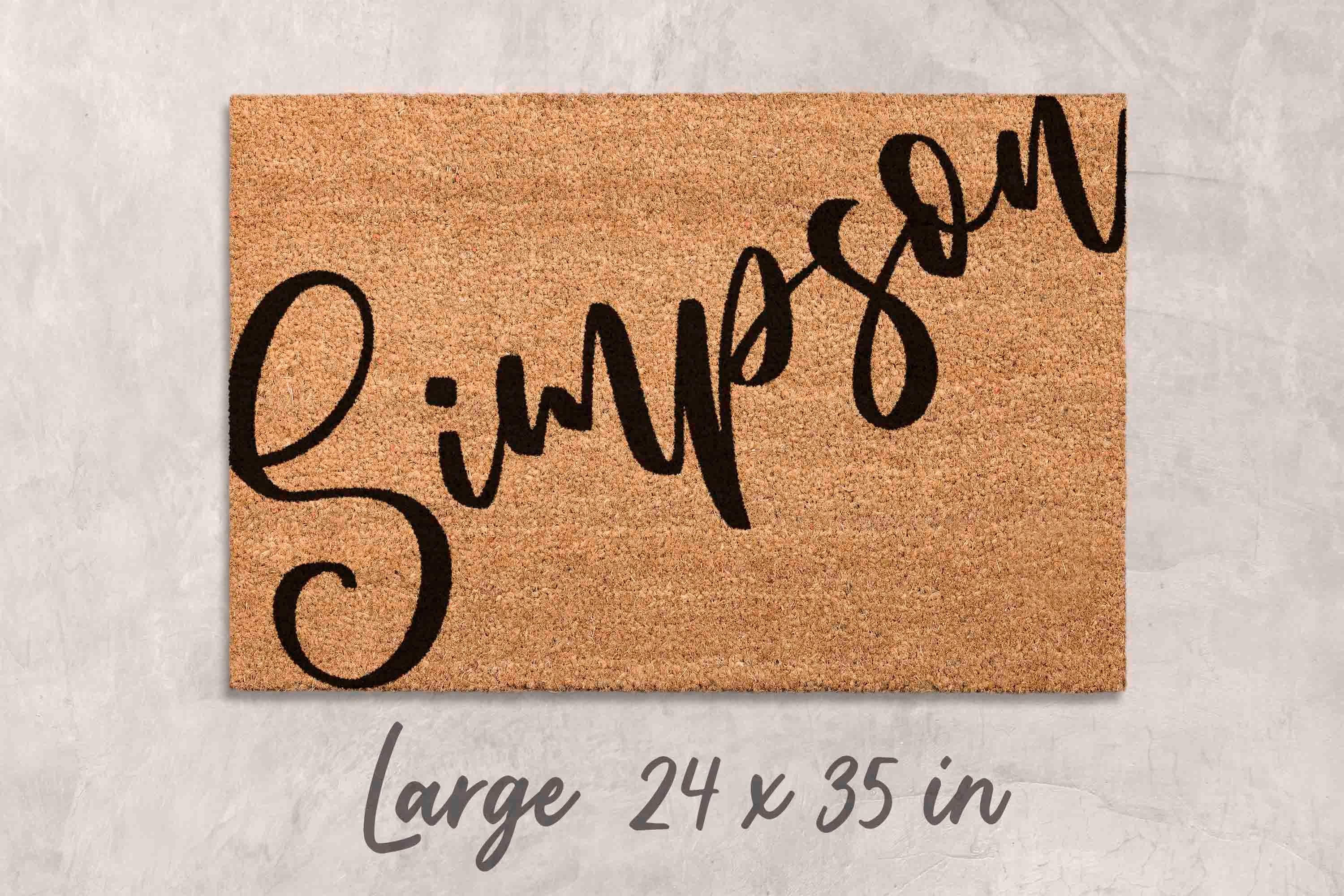 Custom Welcome Doormat - Personalized Family Name Mat