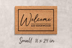 Custom Address Doormat - Personalized Natural Fiber Welcome Mat
