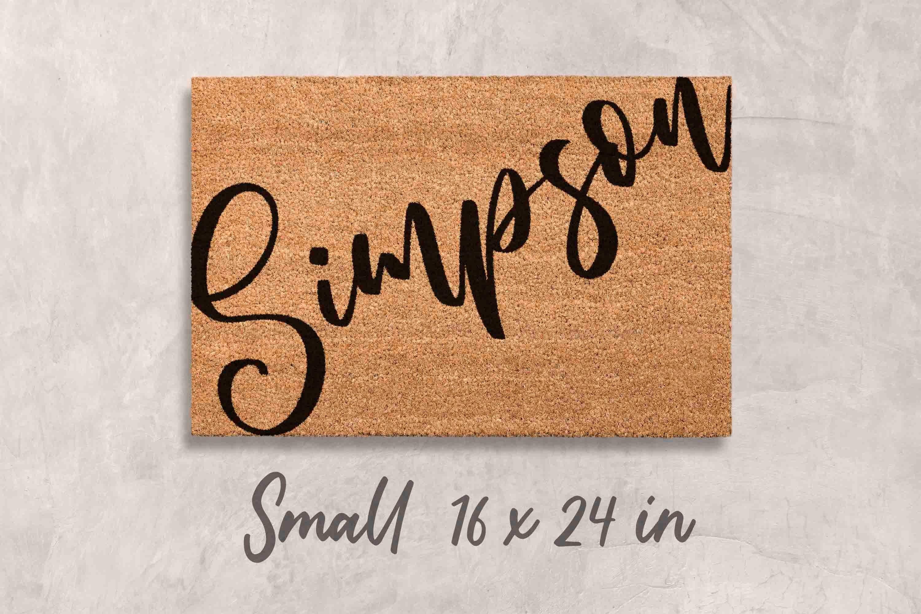 Custom Welcome Doormat - Personalized Family Name Mat
