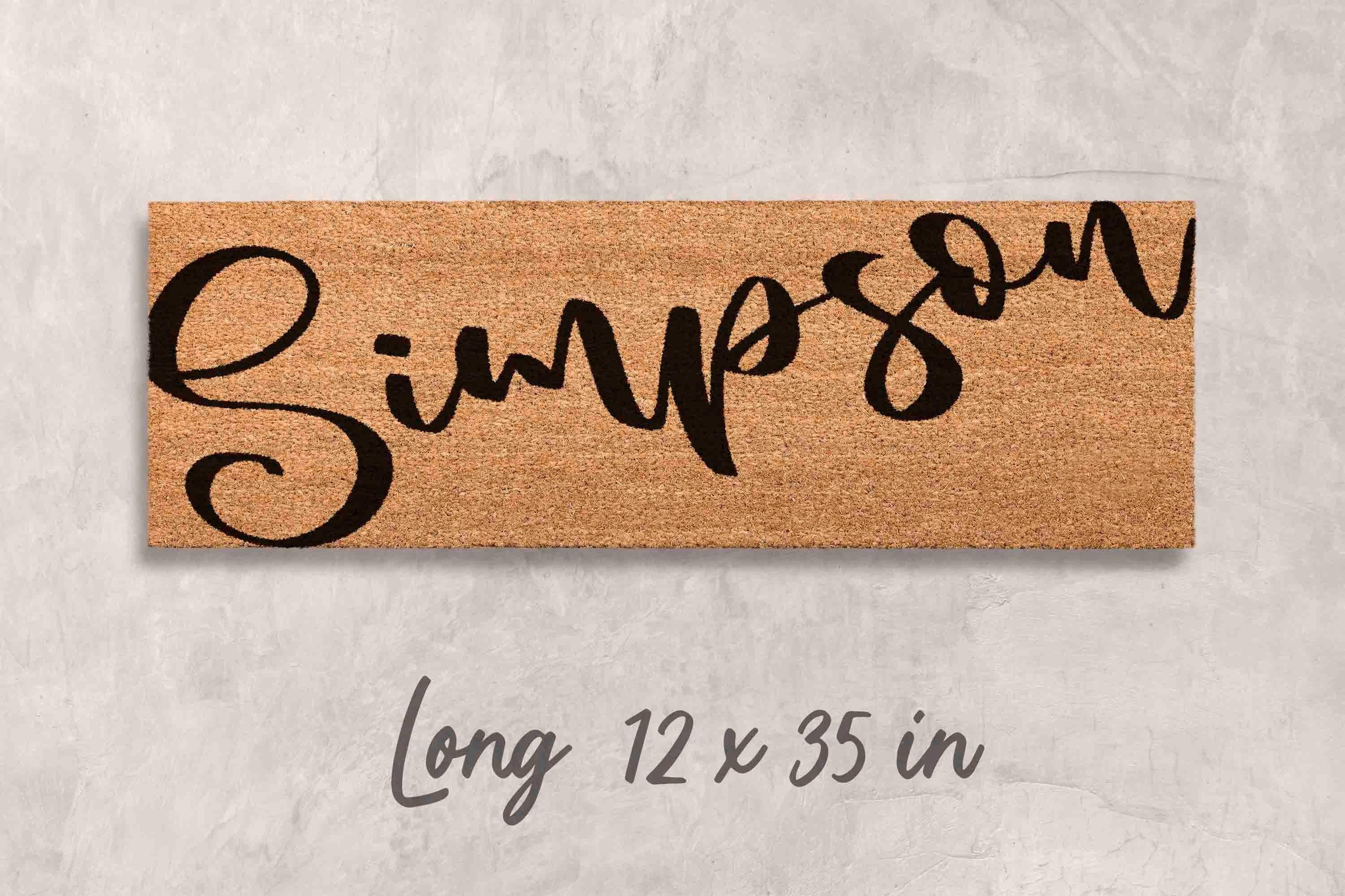 Custom Welcome Doormat - Personalized Family Name Mat