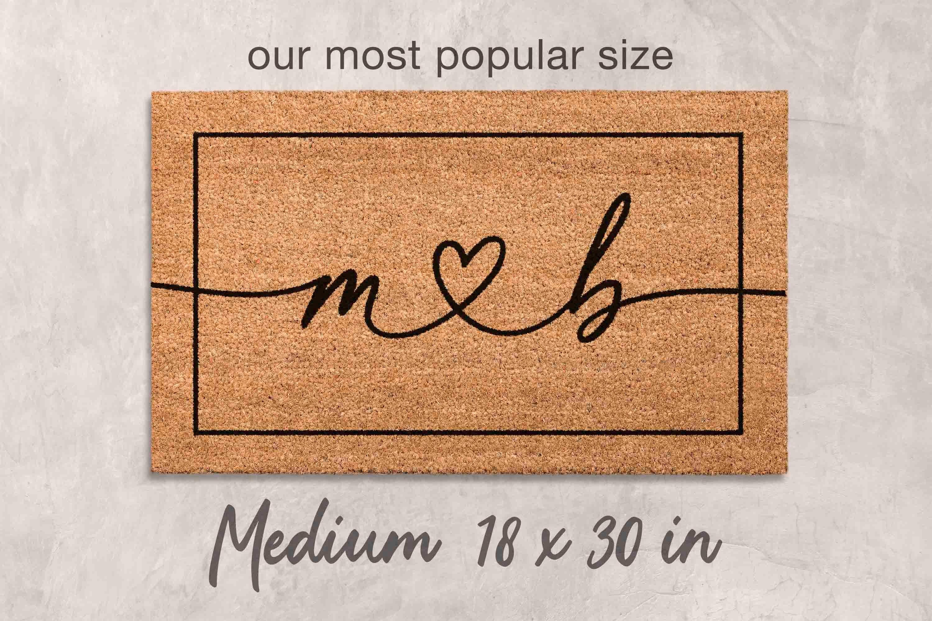 Custom Name Door Mat: Personalized Family Welcome (Coir Fiber)
