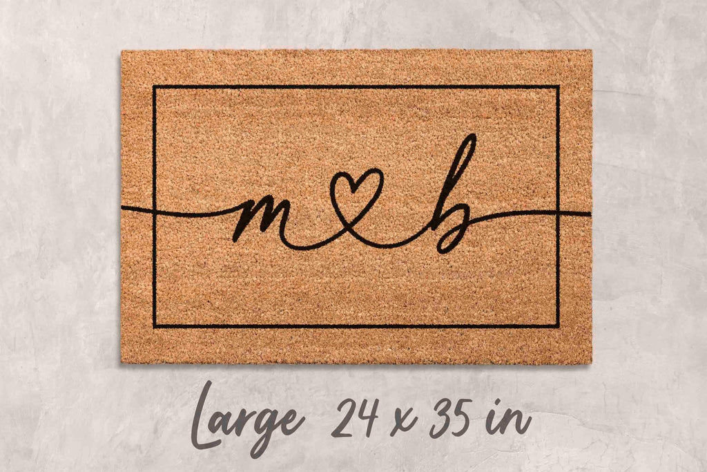 Custom Name Door Mat: Personalized Family Welcome (Coir Fiber)