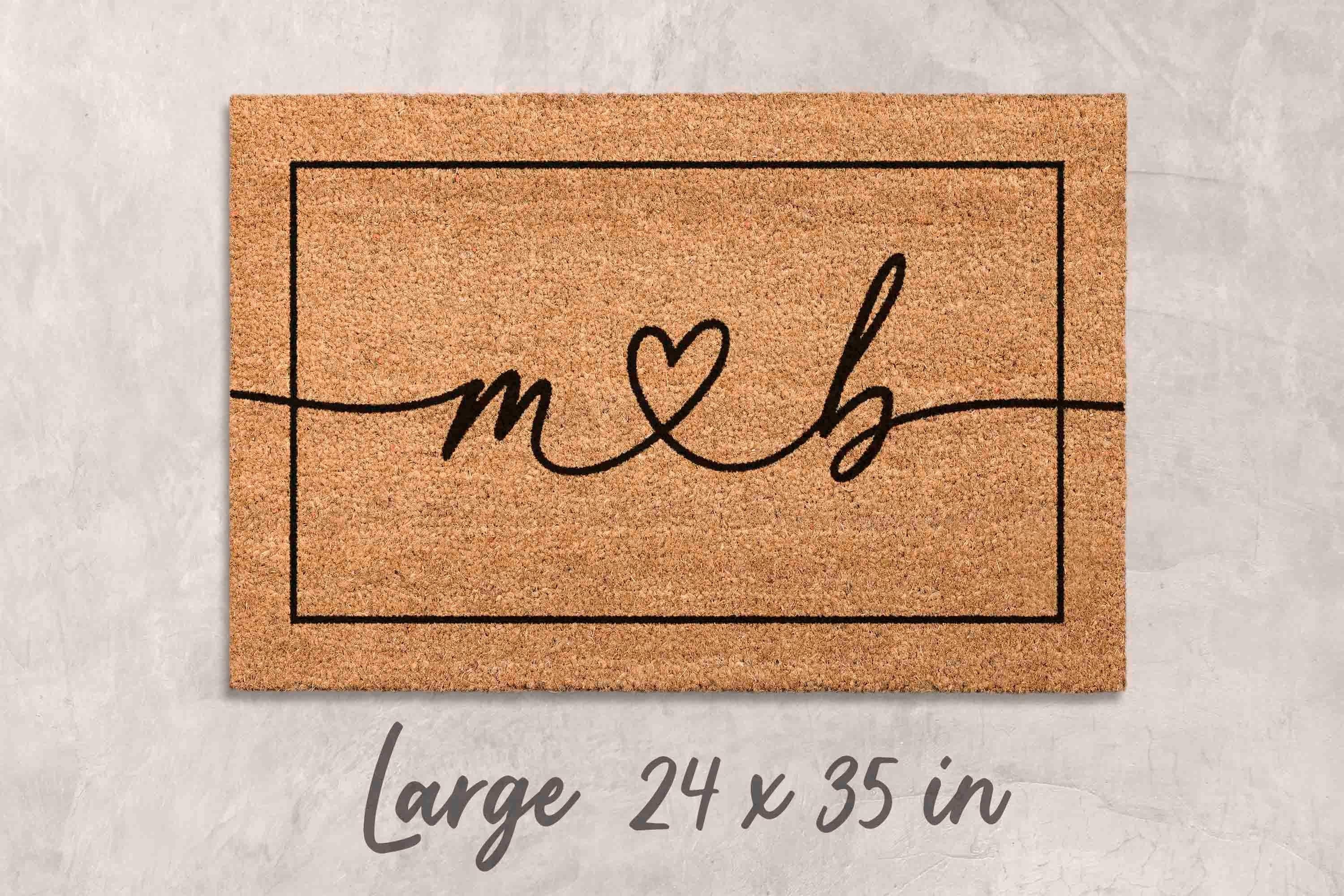 Custom Name Door Mat: Personalized Family Welcome (Coir Fiber)