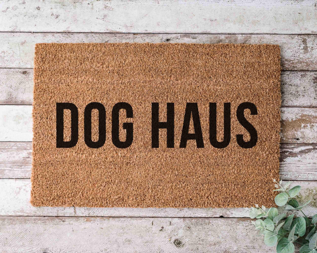 Dog Doormat: Funny Welcome Mat - Coir, Latex Backing