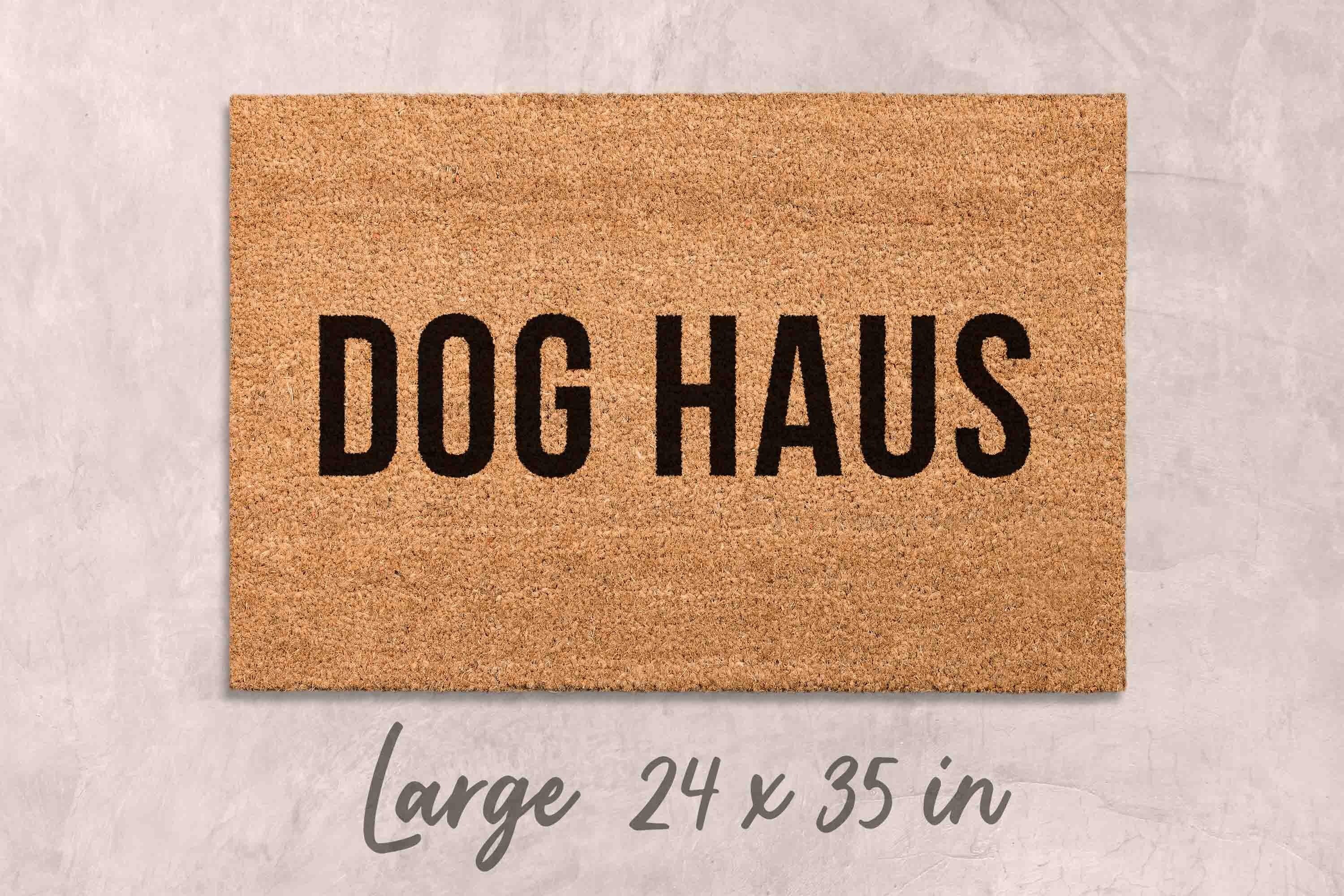 Dog Doormat: Funny Welcome Mat - Coir, Latex Backing