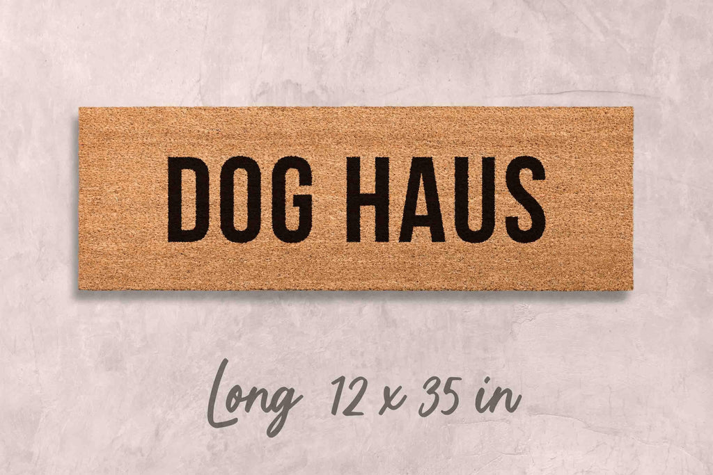 Dog Doormat: Funny Welcome Mat - Coir, Latex Backing