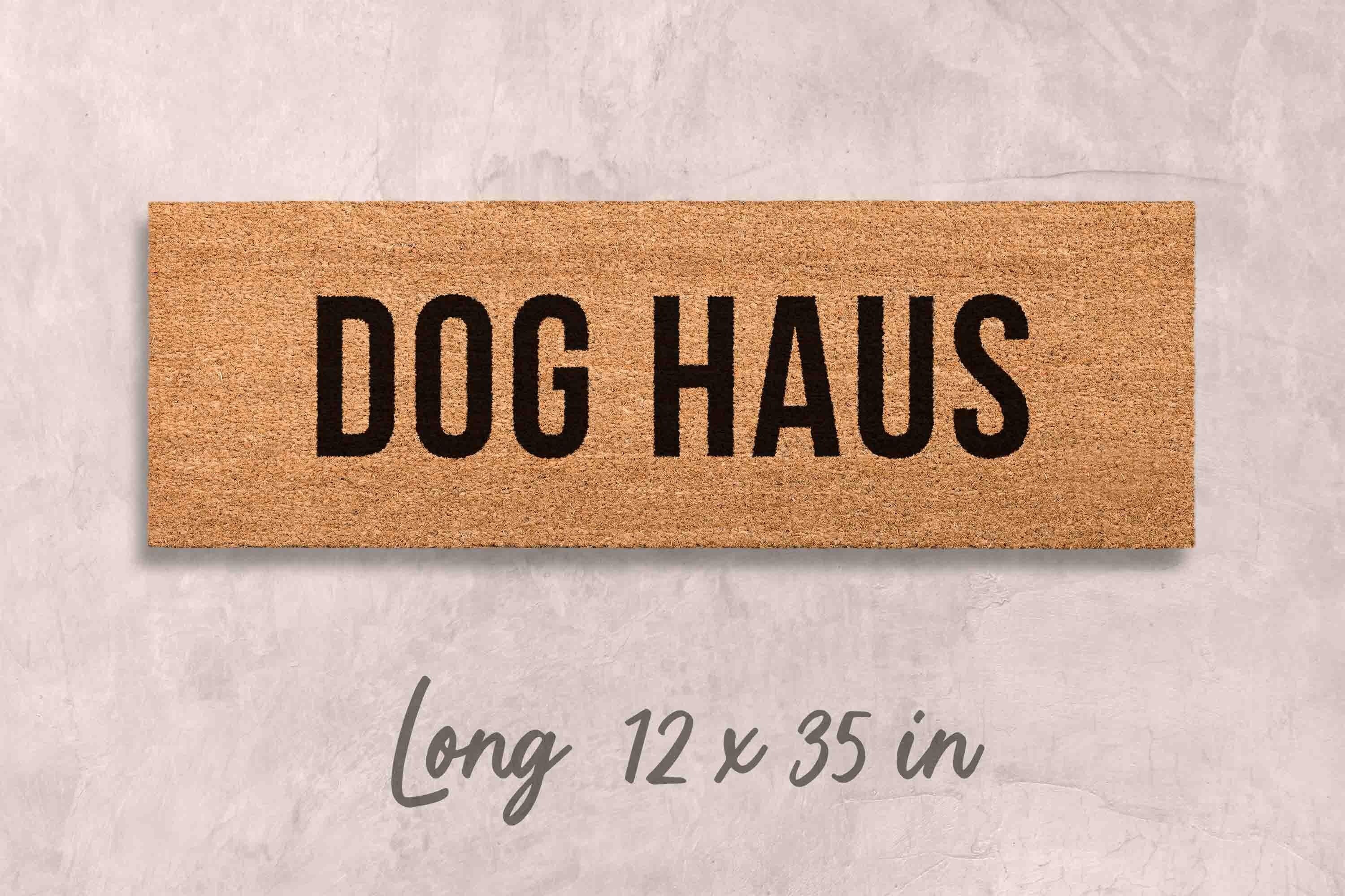 Dog Doormat: Funny Welcome Mat - Coir, Latex Backing