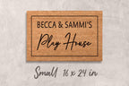 Playhouse Doormat: Custom Kids Welcome Mat - Natural Coir Fiber