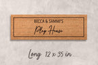 Playhouse Doormat: Custom Kids Welcome Mat - Natural Coir Fiber