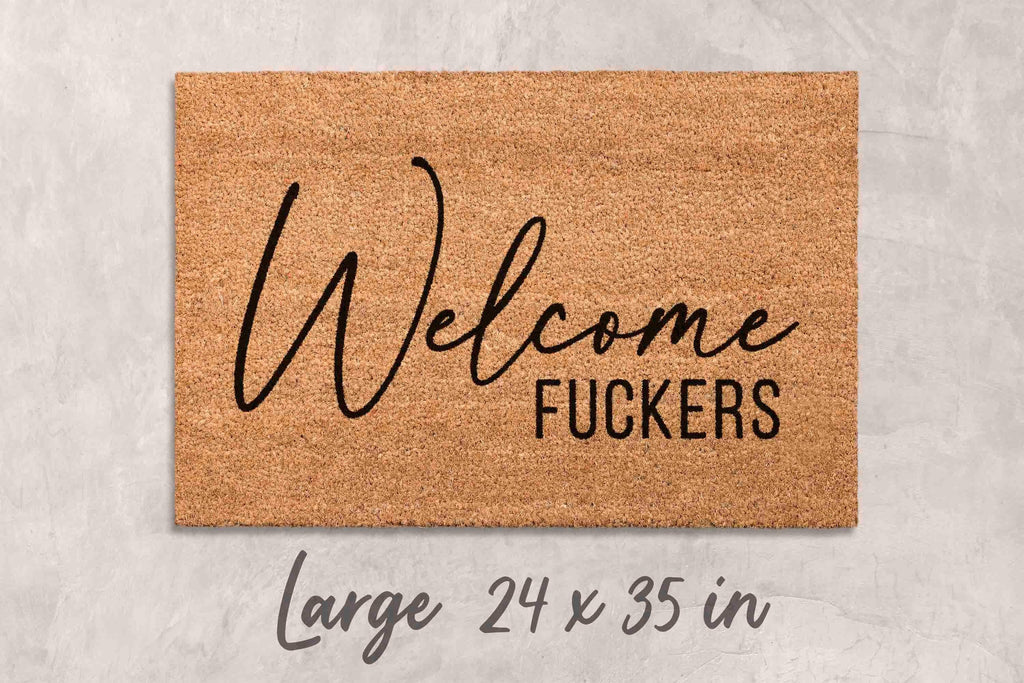 Doormat Funny: Rude Dorm Decor - Custom Personalized Mat