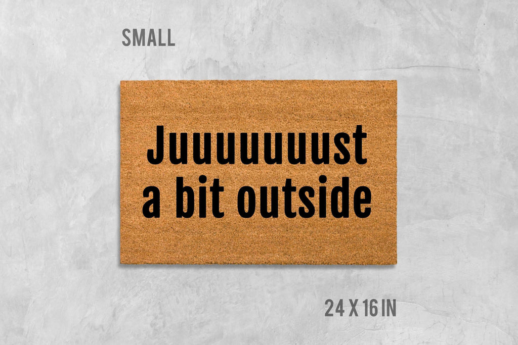 Doormat with Bob Uecker Quote: Just a Bit Outside - Milwaukee Brewers