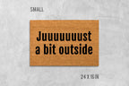 Doormat with Bob Uecker Quote: Just a Bit Outside - Milwaukee Brewers