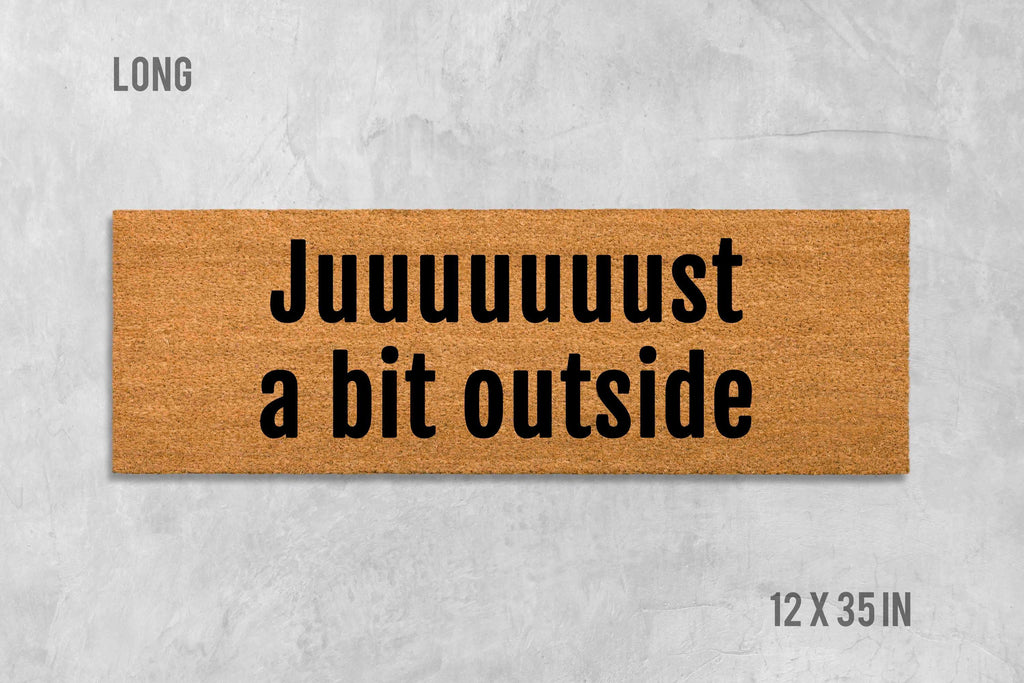 Doormat with Bob Uecker Quote: Just a Bit Outside - Milwaukee Brewers