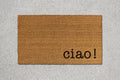 Ciao Doormat: Natural Coir Welcome Mat with Latex Backing