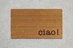 Ciao Doormat: Natural Coir Welcome Mat with Latex Backing